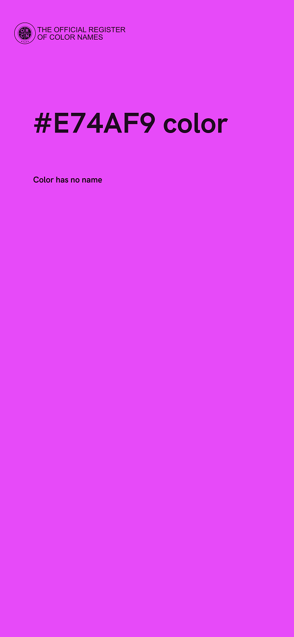 #E74AF9 color image