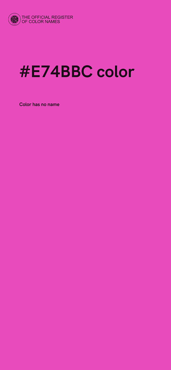 #E74BBC color image