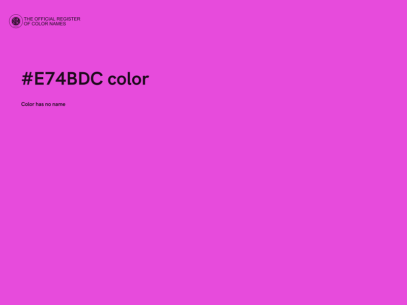 #E74BDC color image