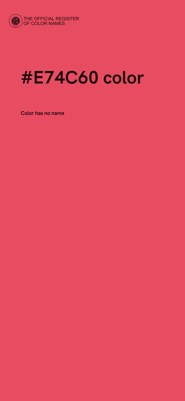 #E74C60 color image