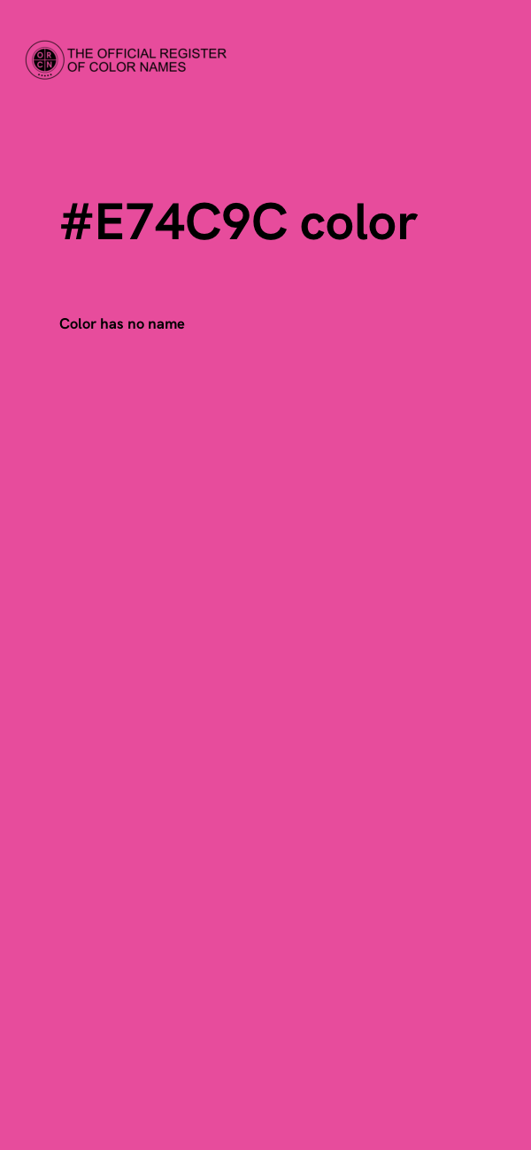 #E74C9C color image