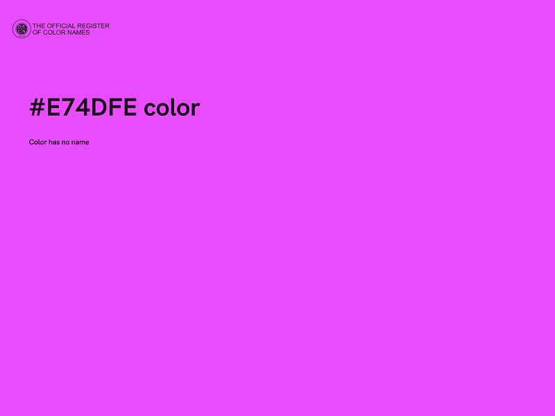 #E74DFE color image