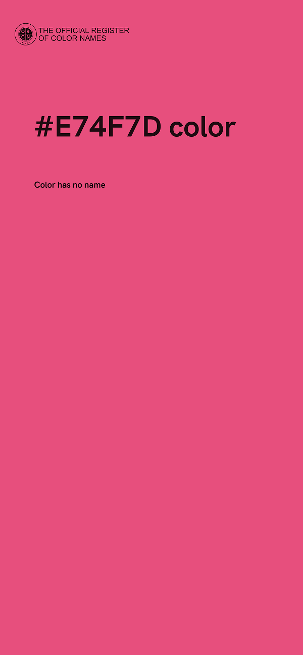 #E74F7D color image