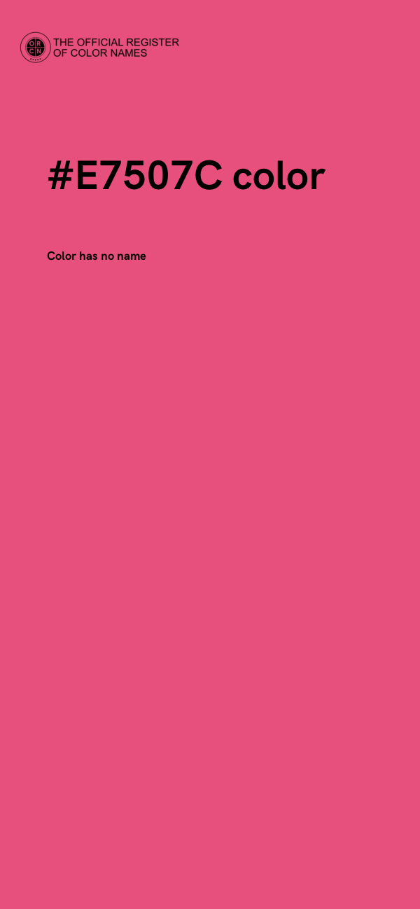 #E7507C color image
