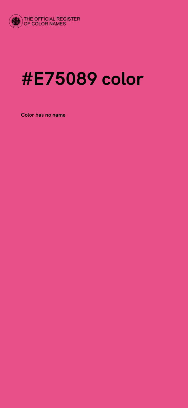 #E75089 color image