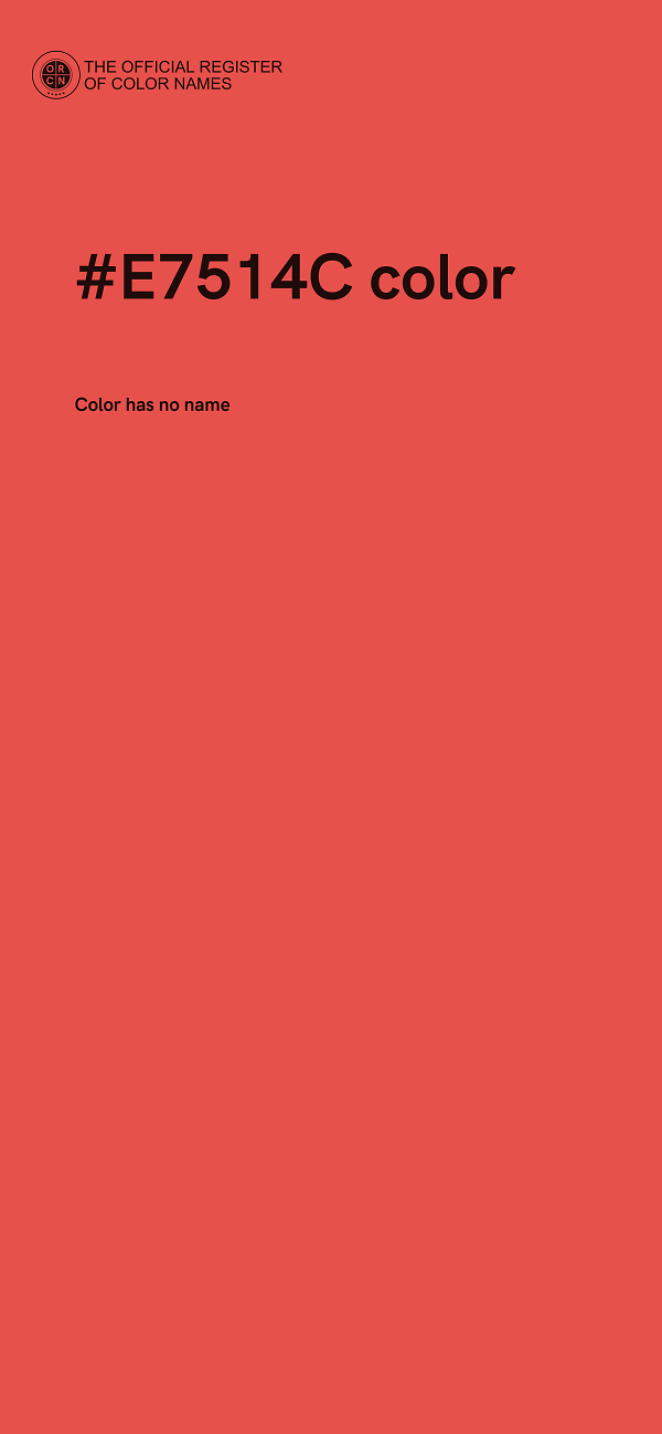 #E7514C color image
