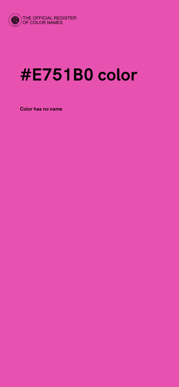 #E751B0 color image
