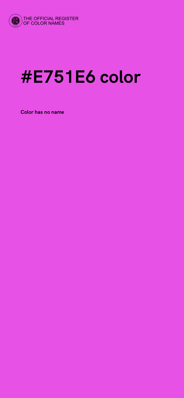 #E751E6 color image