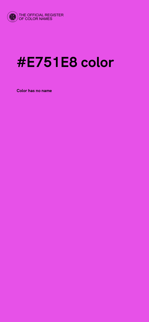 #E751E8 color image