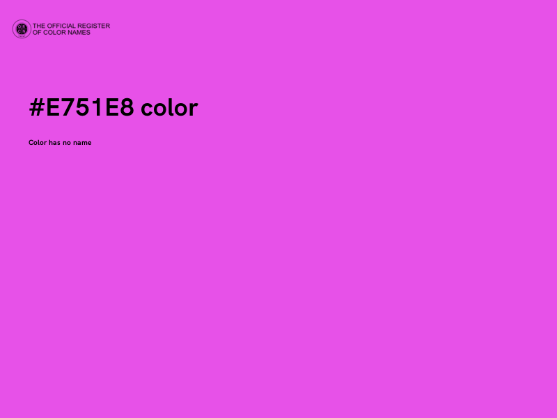 #E751E8 color image