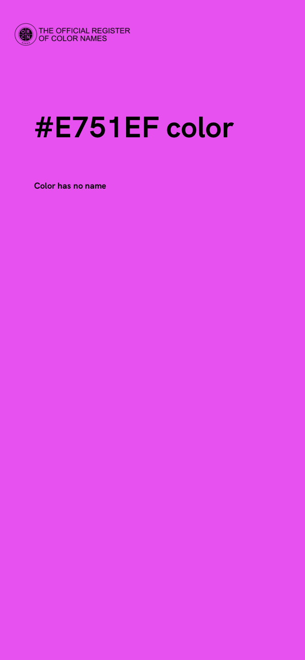 #E751EF color image