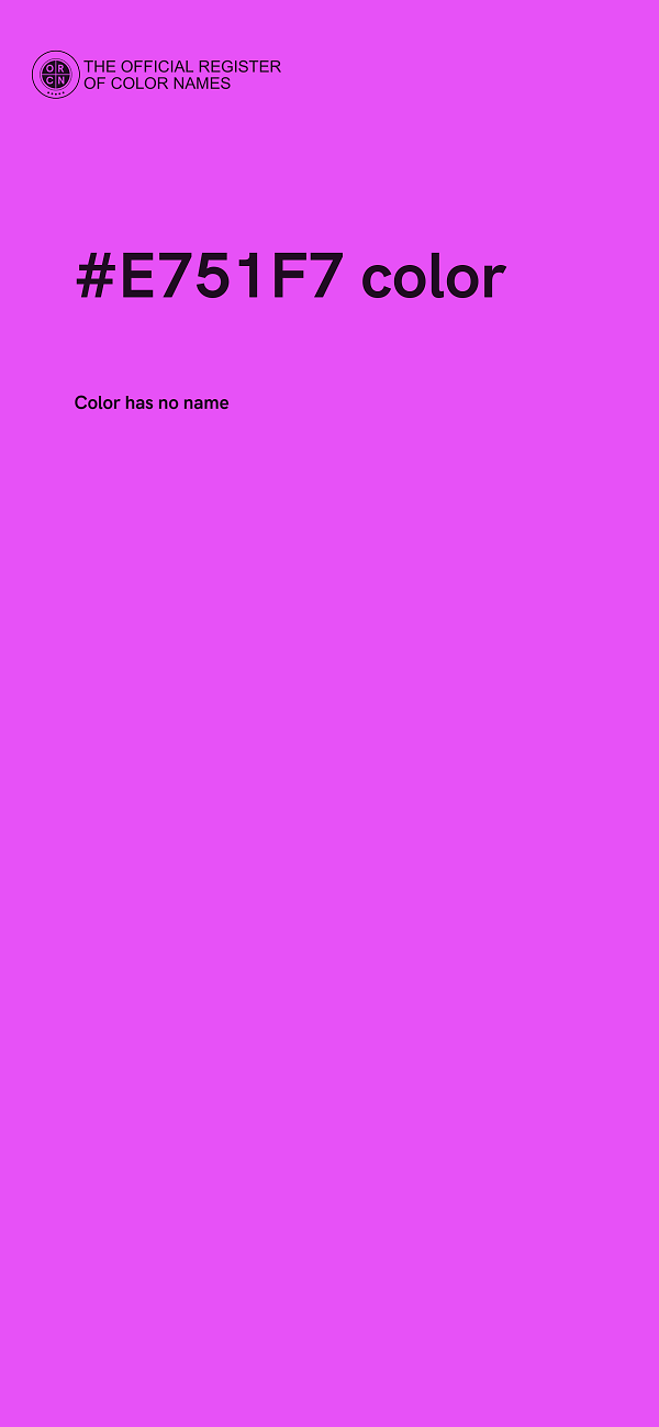 #E751F7 color image