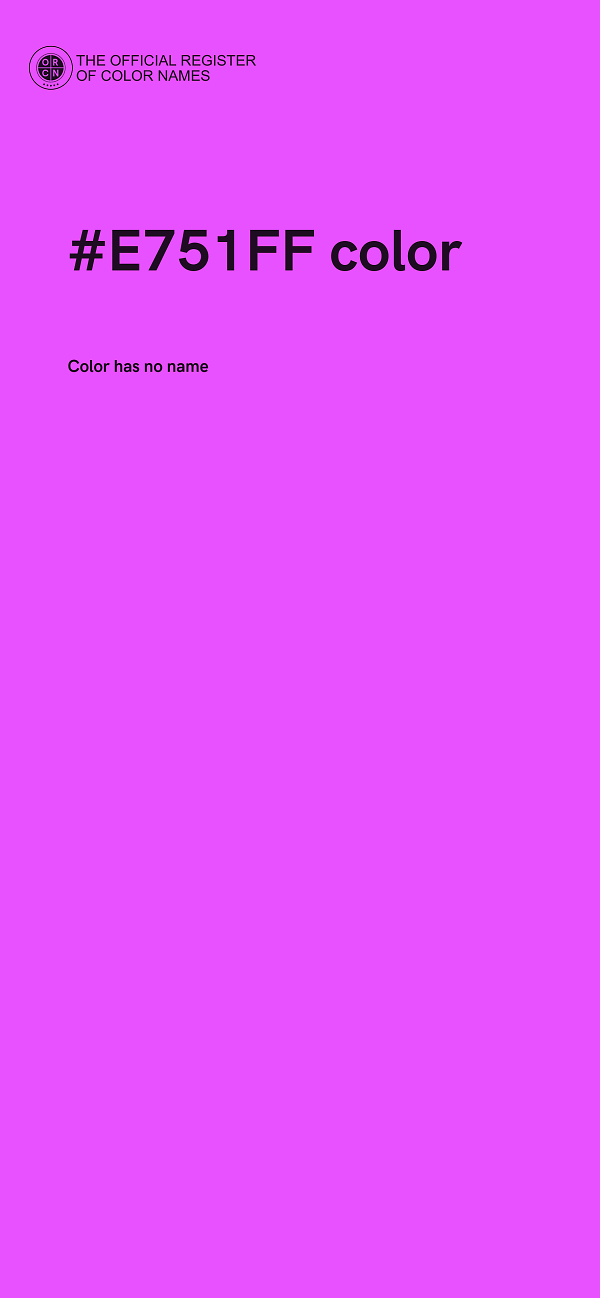 #E751FF color image