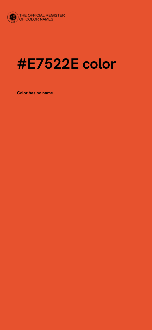 #E7522E color image
