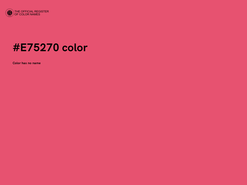 #E75270 color image