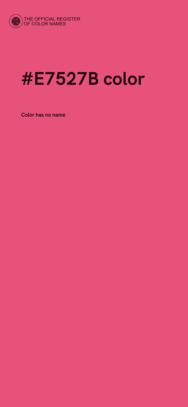 #E7527B color image