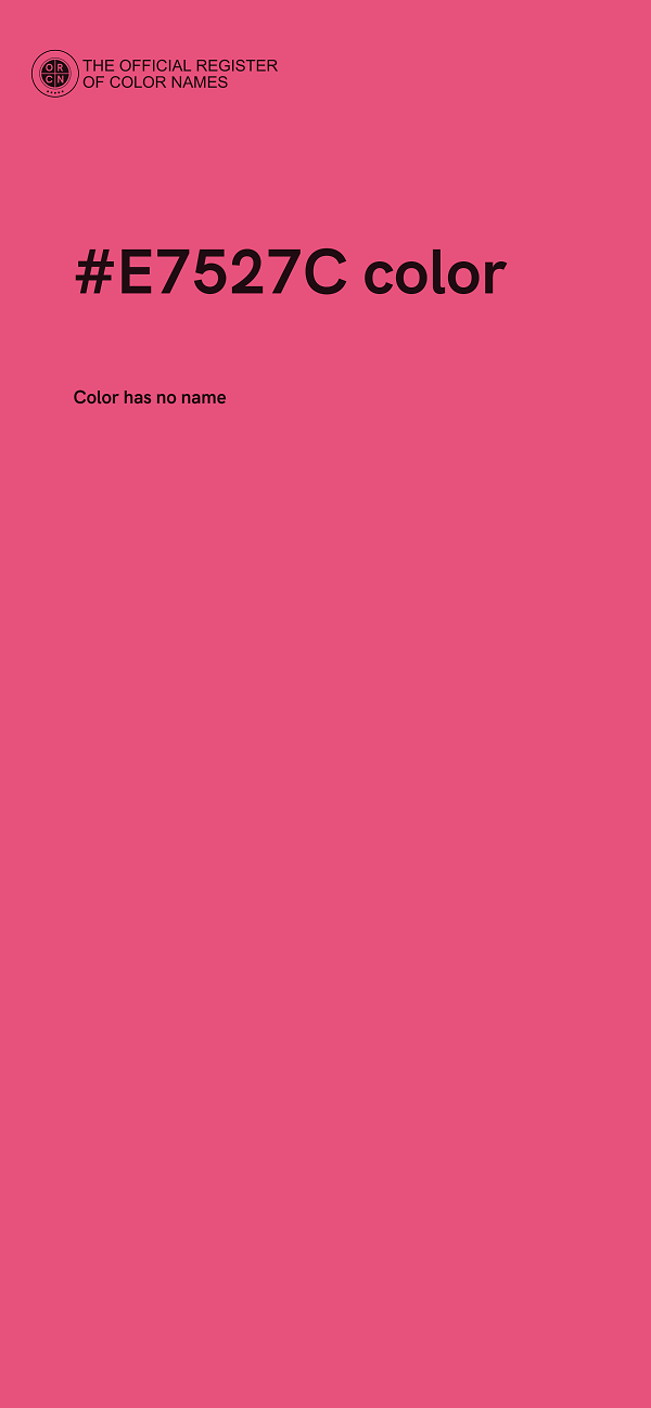 #E7527C color image
