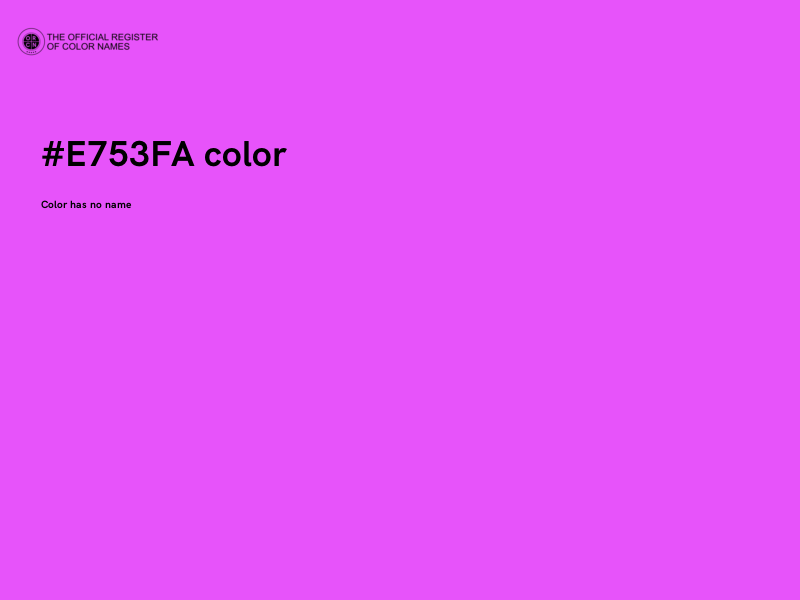 #E753FA color image