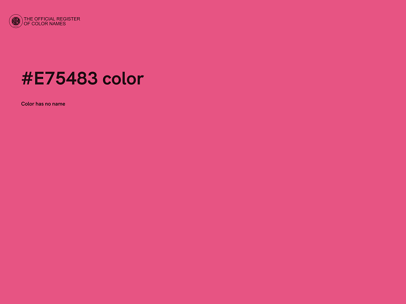 #E75483 color image
