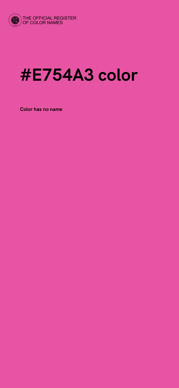 #E754A3 color image
