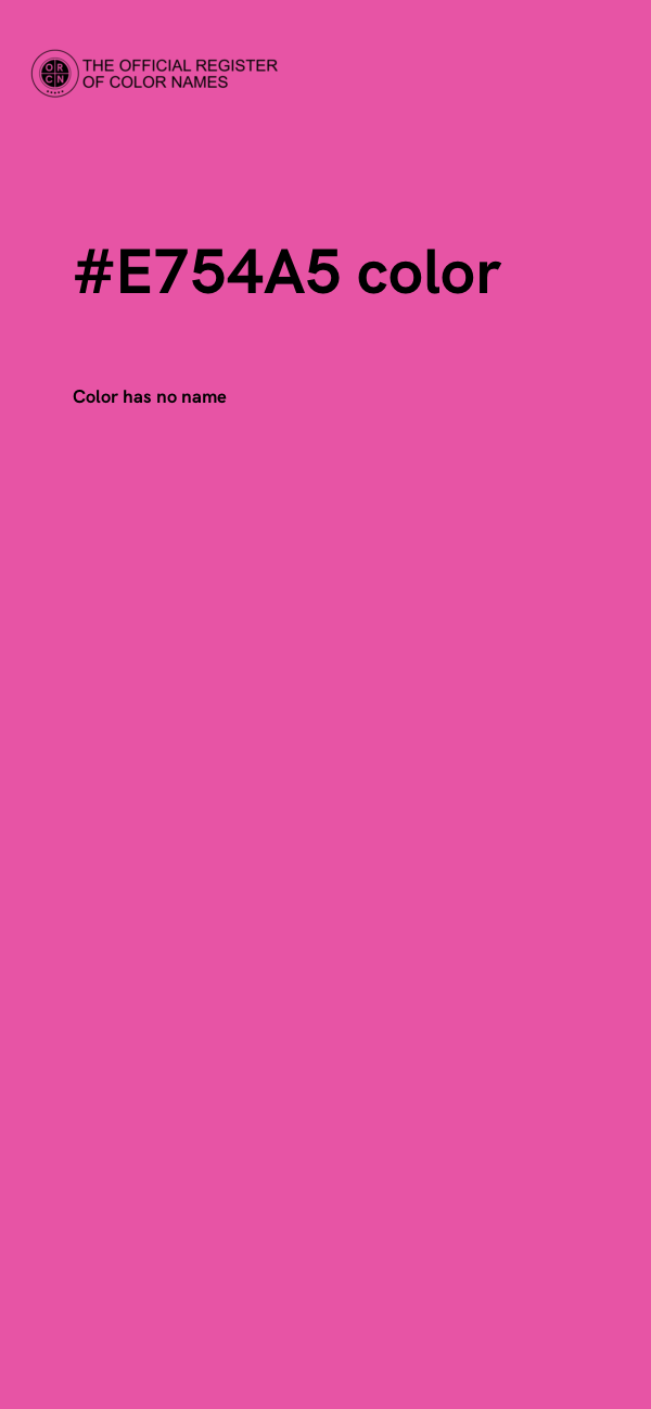 #E754A5 color image