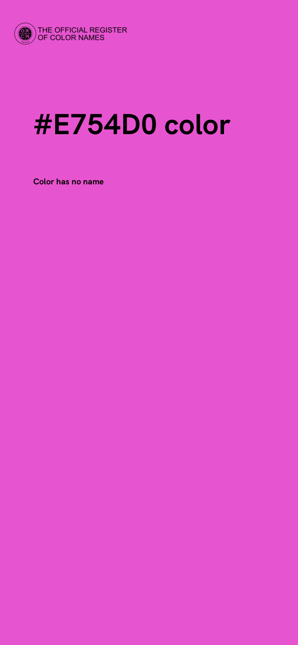 #E754D0 color image