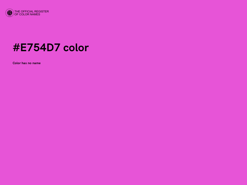 #E754D7 color image