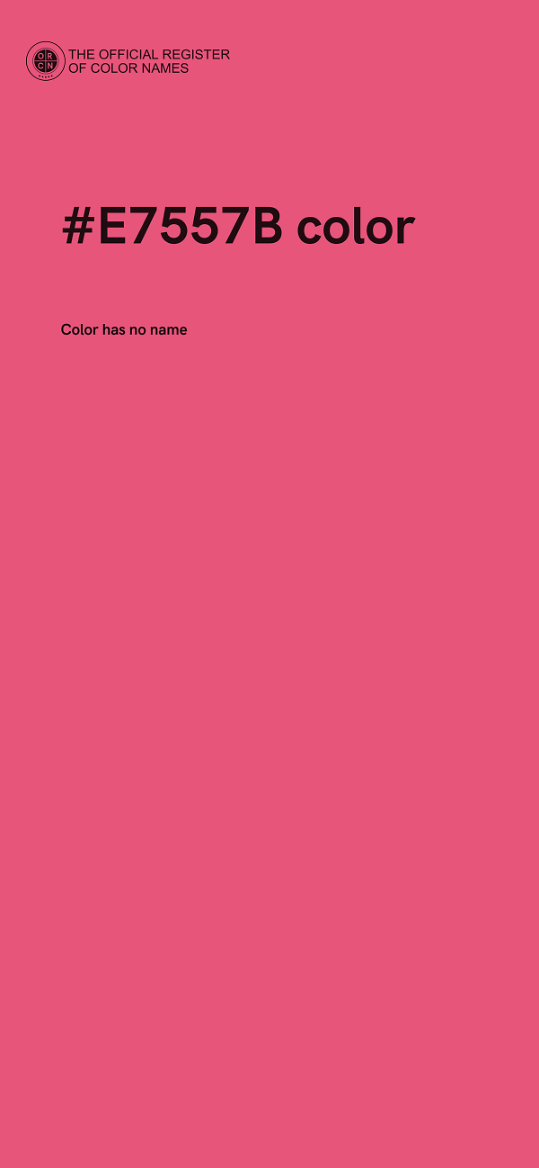 #E7557B color image