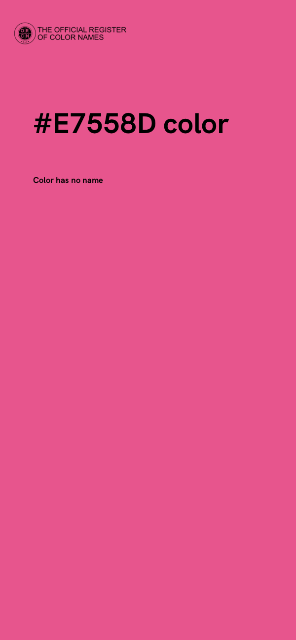 #E7558D color image