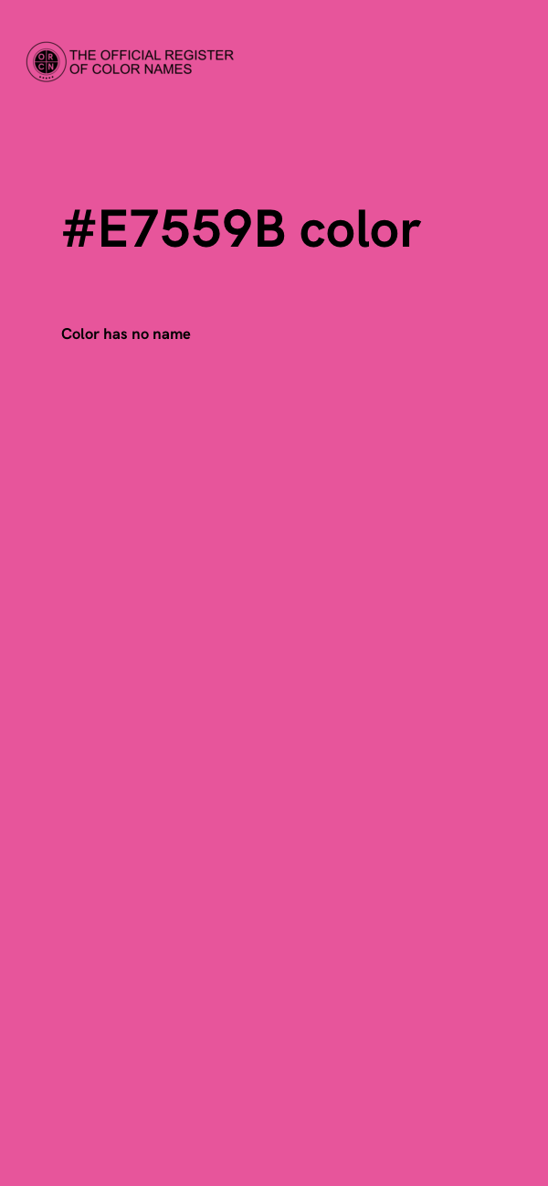 #E7559B color image