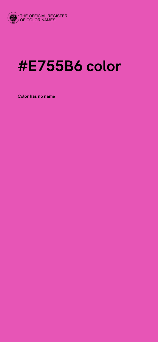 #E755B6 color image