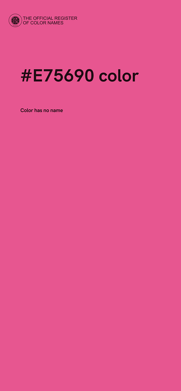 #E75690 color image