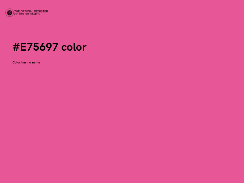 #E75697 color image