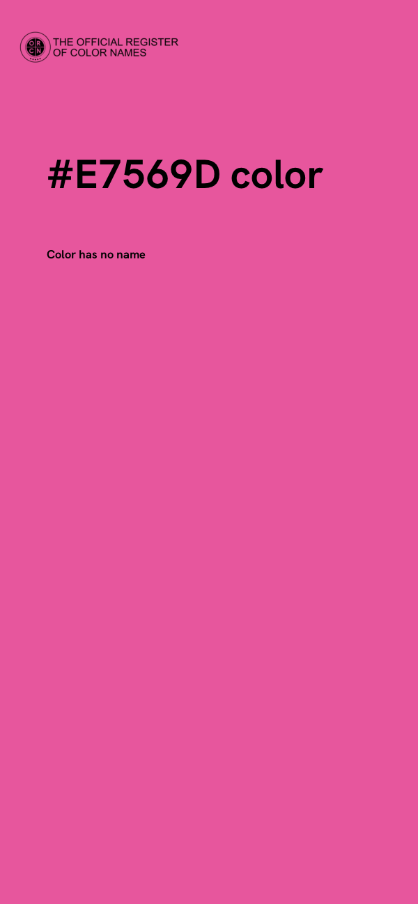 #E7569D color image