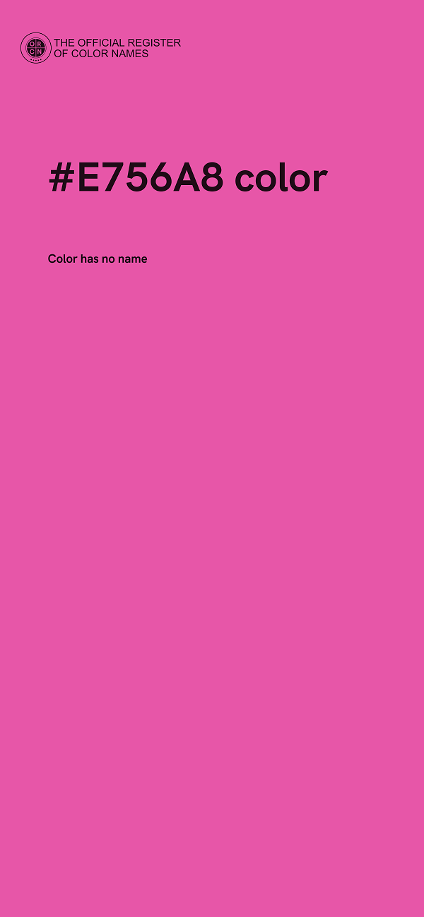 #E756A8 color image