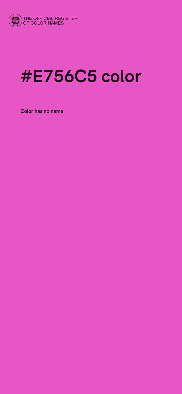 #E756C5 color image