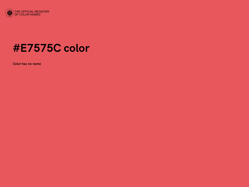 #E7575C color image