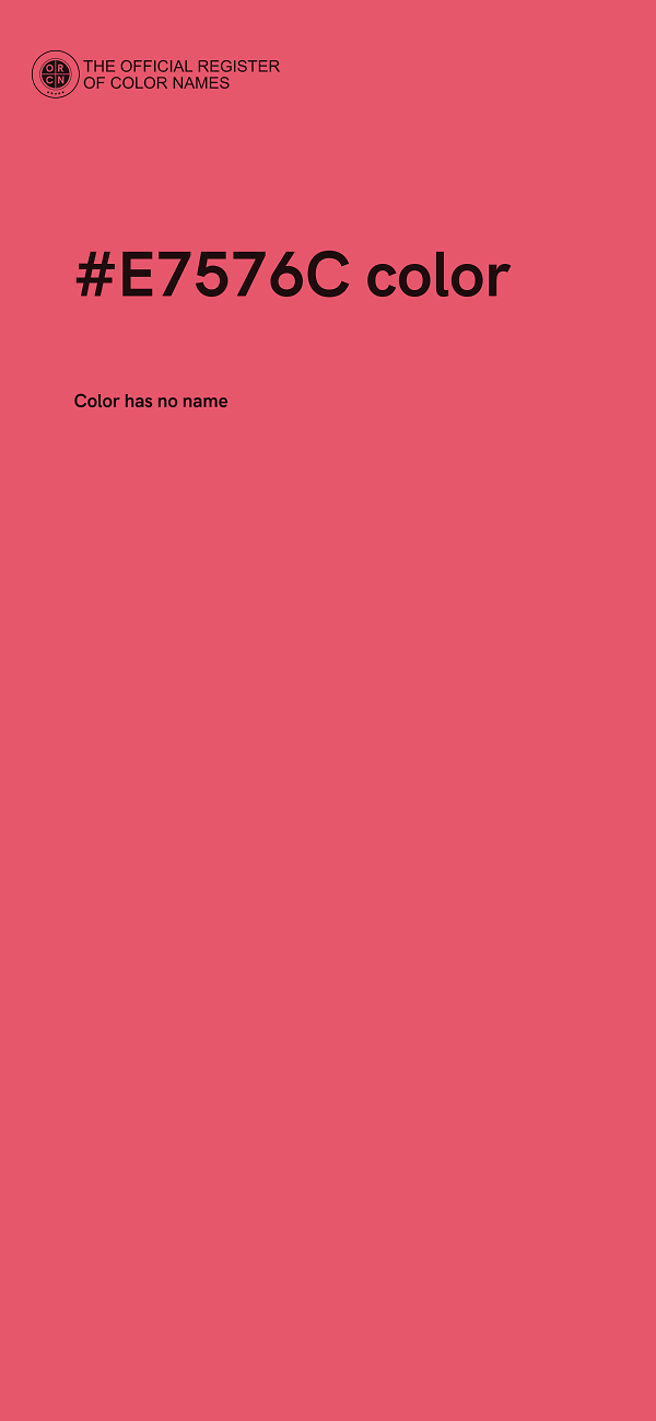 #E7576C color image