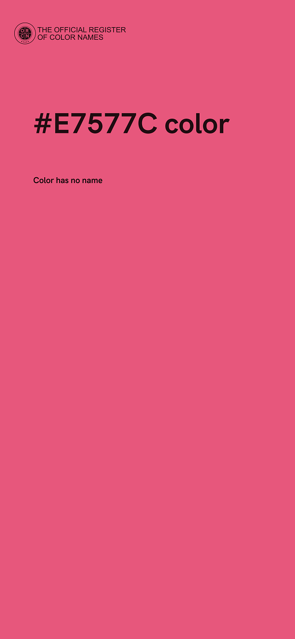 #E7577C color image