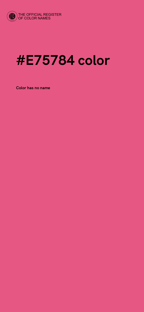 #E75784 color image