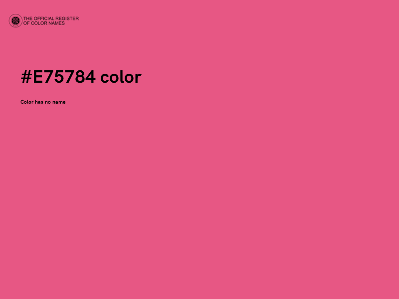 #E75784 color image