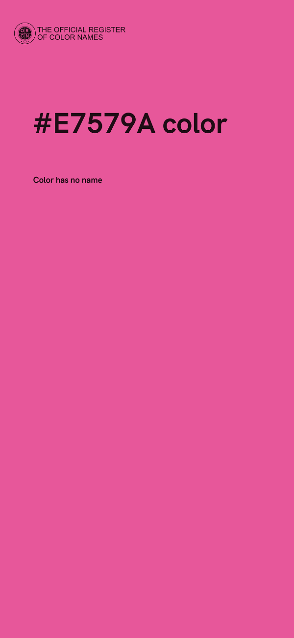 #E7579A color image