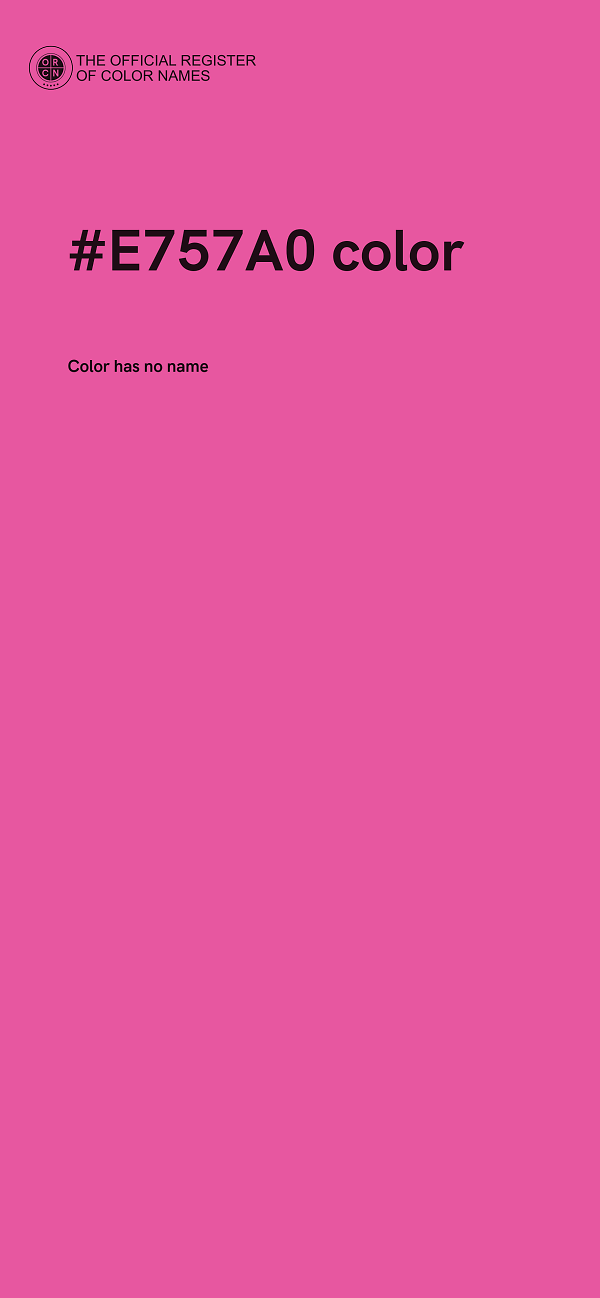#E757A0 color image