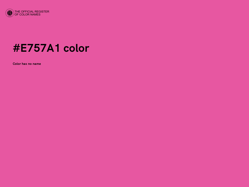#E757A1 color image