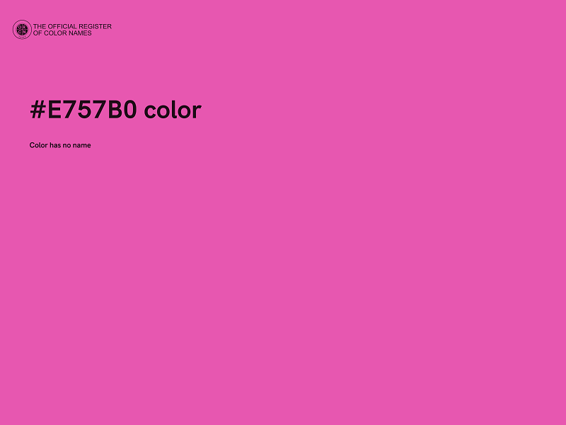 #E757B0 color image