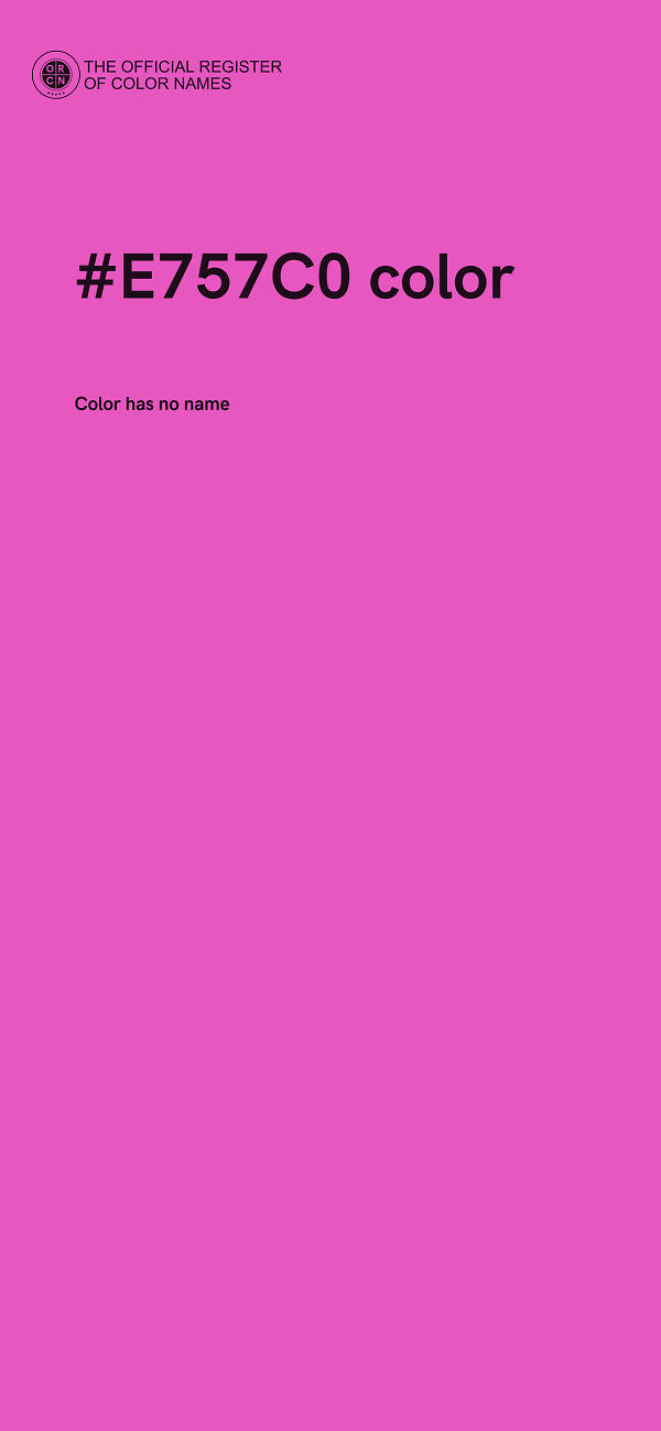 #E757C0 color image
