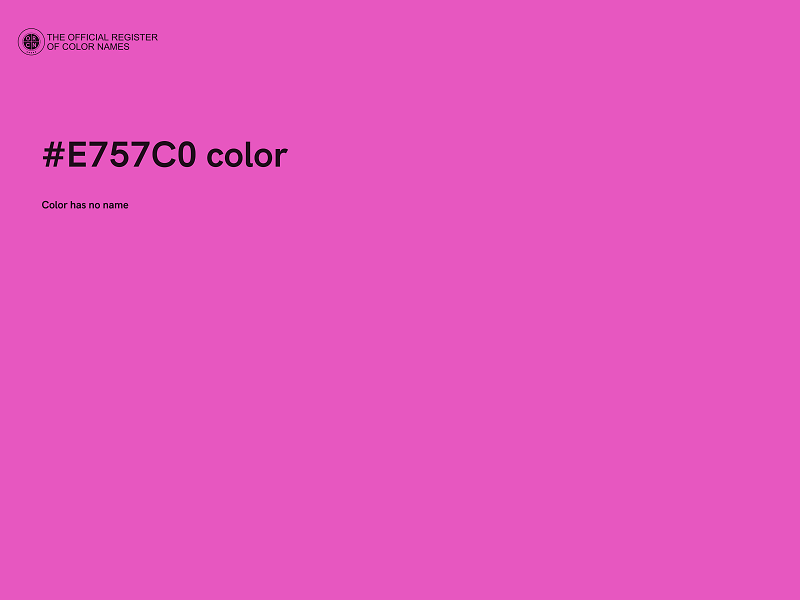 #E757C0 color image