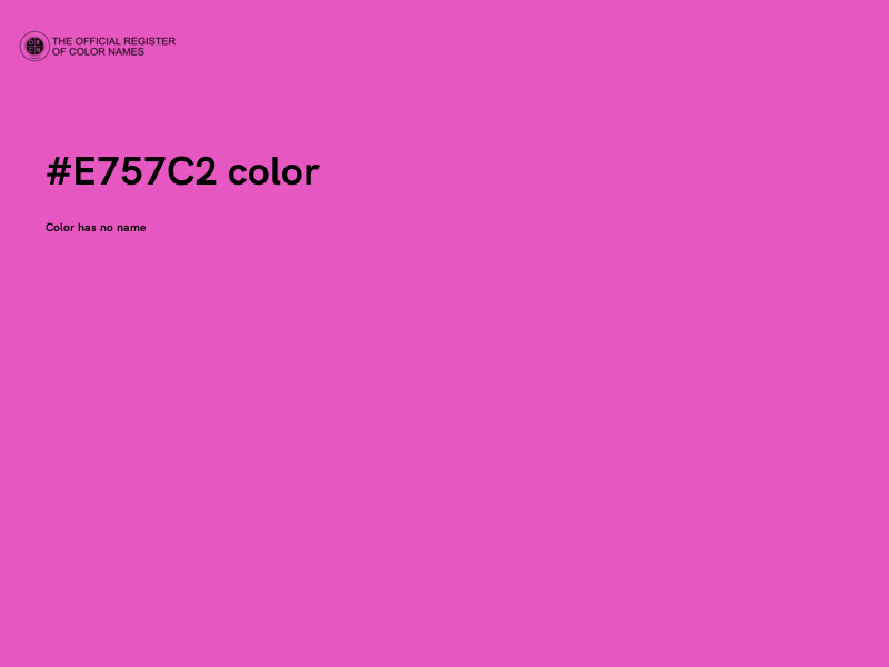 #E757C2 color image