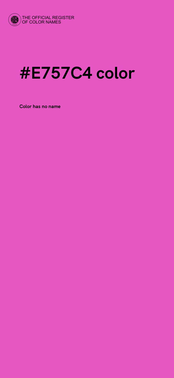 #E757C4 color image