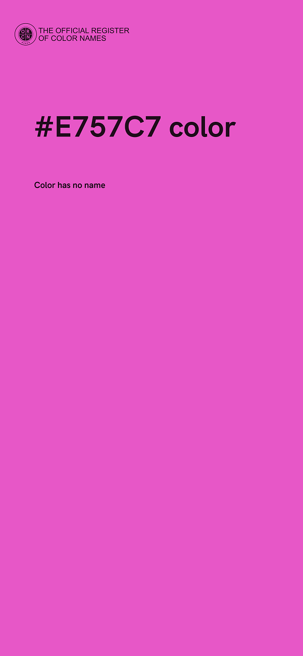 #E757C7 color image